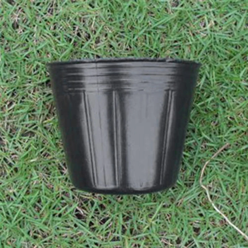 100pcs Vegetables Plastic Nursery Pots Flowerpot Planter Grow Seeding Pot Soft Black Nutrition Pots Eco-Friendly Planting Bags