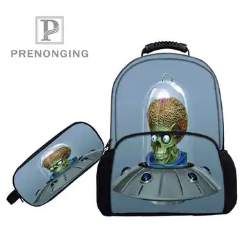 

Custom 17inch Mars-Attacks- Backpacks Pen Bags 3D Printing School Women Men Travel Bags Boys Girls Book Computers Bag#1031-3-153