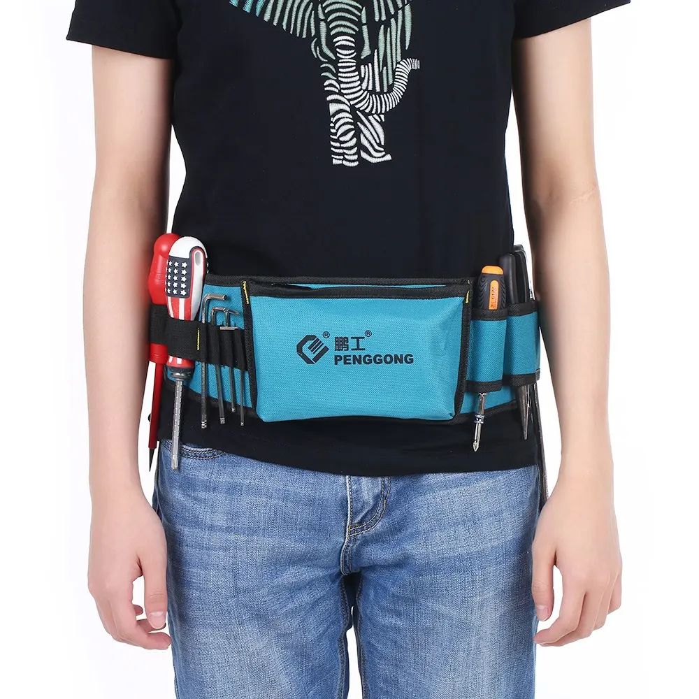 

Multi-functional Waist Tool Bag Organizer Repairing Tool Pockets with tool Belt Wearable Waterproof for electrician woodworking