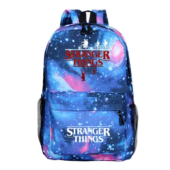 

Men Women Fashion Travel Backpack stranger things 3 Printed Backpacks Boys Girls Mochila School Bags For Teenage