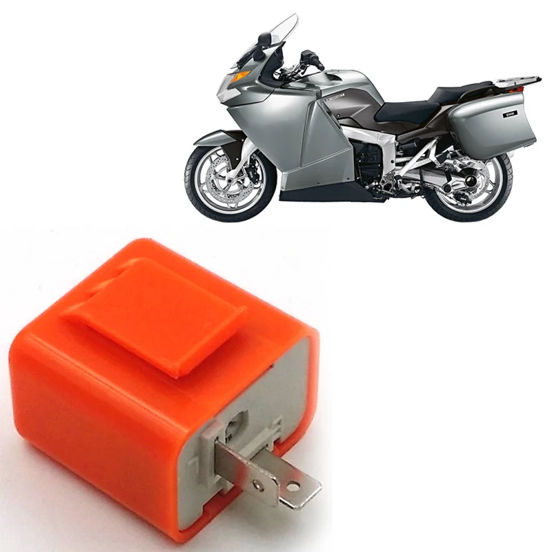 

Motorcycle 12V 2 Pin Adjustable Frequency Relay Fix Flasher Blinker Scooter Turn Signals