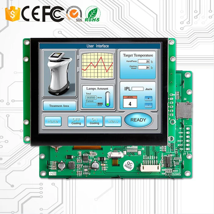 Индустриальный lcd монитор TFT LCM модуль резистивный сенсорный экран 8,0 дюймов