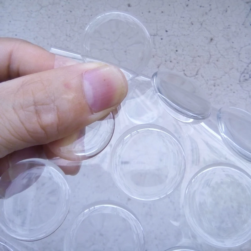 100pcs 16 20 25mm Round 3D Transparent Flash Clear Epoxy Adhesive Circles Bottle Cap Stickers Resin Bottle Cap Crafting DIY for Epoxy Adhesive Stickers