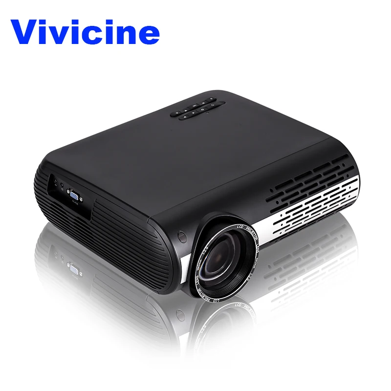 VIVICINE 1080p HD font b Projector b font Option Android 7 1 WiFi Bluetooth Home Theater