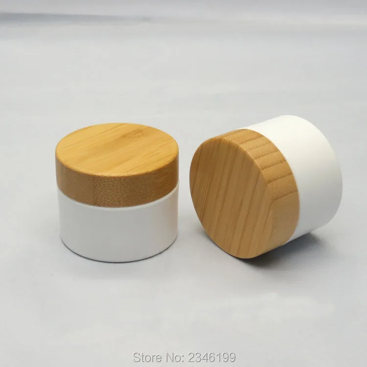 Download 10g 20g Natural Bamboo Wood Lid Plastic Jar, Cosmestic ...