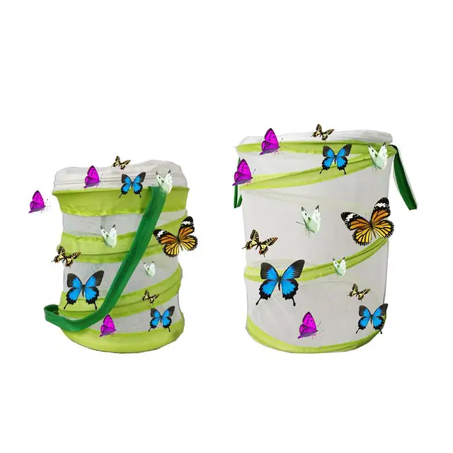 Rovar- És Pillangó Élőhely Ketrec Rovar Tenyésztő Háló Nettó Kültéri Kert Rovarok Etető Megfigyelő Doboz