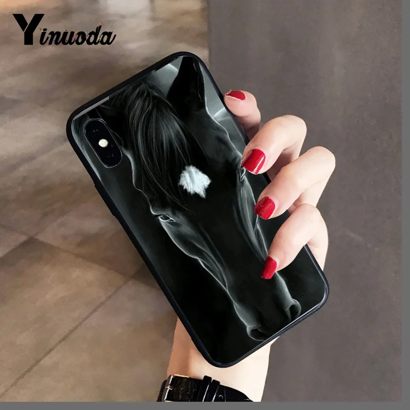 Yinuoda Лошадь Животное роскошный уникальный дизайн PhoneCase для iPhone X XS MAX 6 6S 7 7plus 8 8Plus 5 5S XR - Цвет: A6