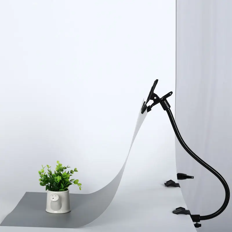  CY New Background Holder C Clamp Clip Camera Photo Studio Accessories Light Stand Flex Arm Reflecto