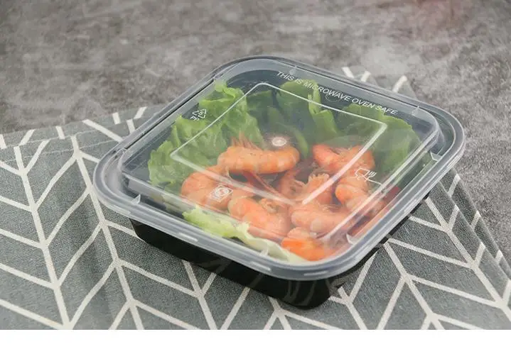 50 шт одноразовые контейнеры для еды пластиковый для хранения еды контейнер безопасные контейнеры для приготовления пищи для дома кухонное Хранение продуктов коробка