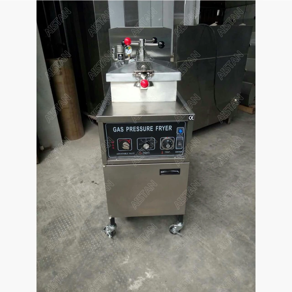 MDXZ25 Gas Commercial Pressure Fryer for frozen chickens with manual control panel