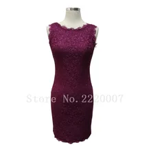 Womanly Scalloped Short Abendkleid Mini Kurze Heimkehr Partei Spitze Günstige Eine Linie Sexy Backless Cocktailkleider
