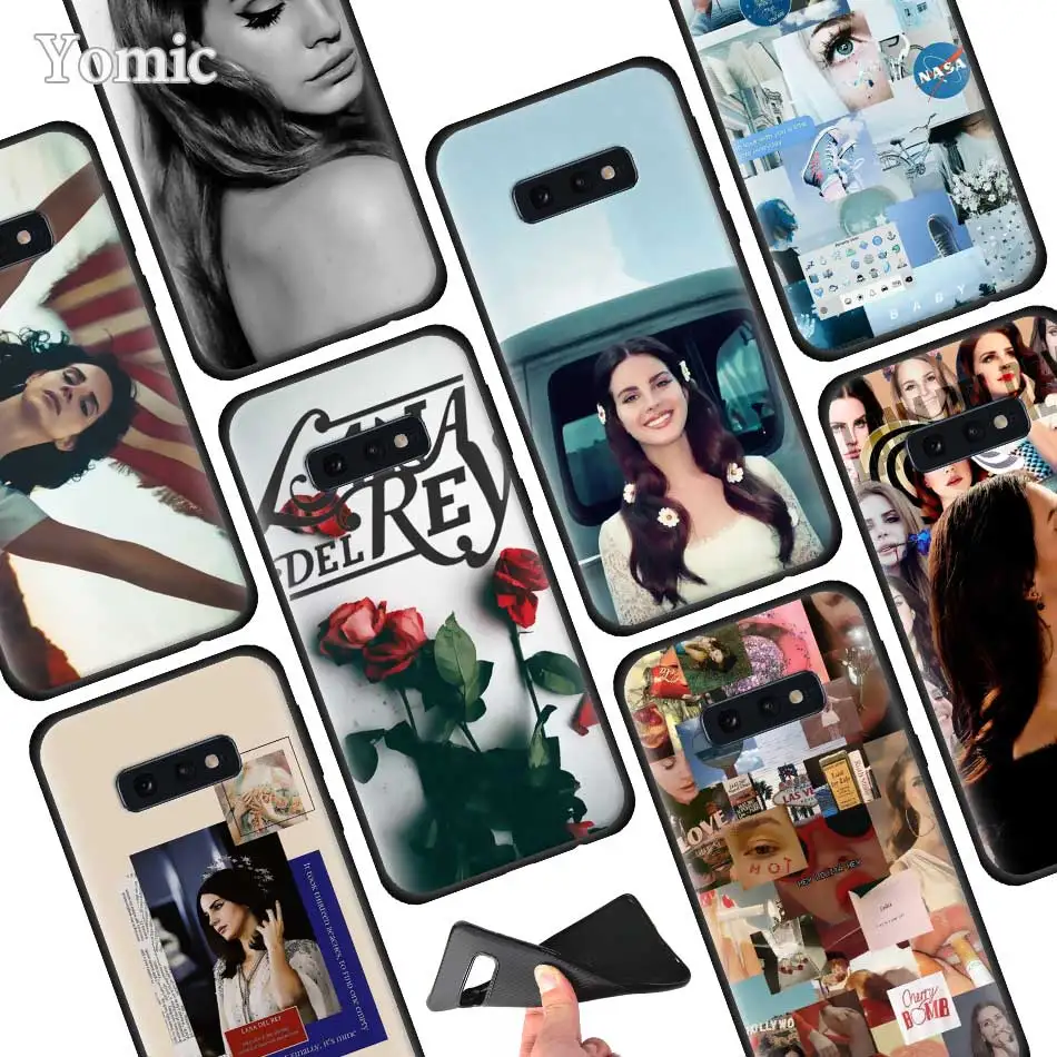 

Lana Del Rey Back Silicone Phone Case for Samsung Galaxy S10 S10e S8 S9 Plus S7 Edge Note 8 9 M30 M20 Case Cover