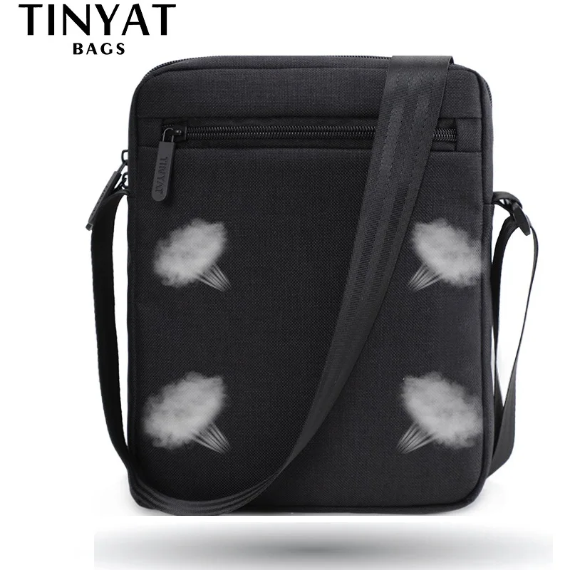 TINYAT Light Canvas Men's Shoulder Bag For 7.9' Ipad Casual Crossbody Bag Waterproof Messenger Bag Pack sling bag for men 0.13kg TINYAT Light Canvas Men's Shoulder Bag For 7.9' Ipad Casual Crossbody Bag Waterproof Messenger Bag Pack sling bag for men 0.13kg