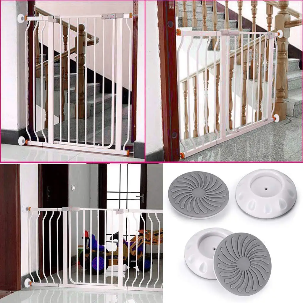 4 упаковки домашних животных ворота защита стены безопасные настенные бамперы защита стены протектор чашки колодки для давления ворота двери лестницы