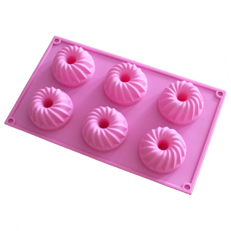 

Silicone Soap Mold Donut Shape Chocolate Molds DIY Cake Baking Pan Tray Molds Craft Soap Making Supplies