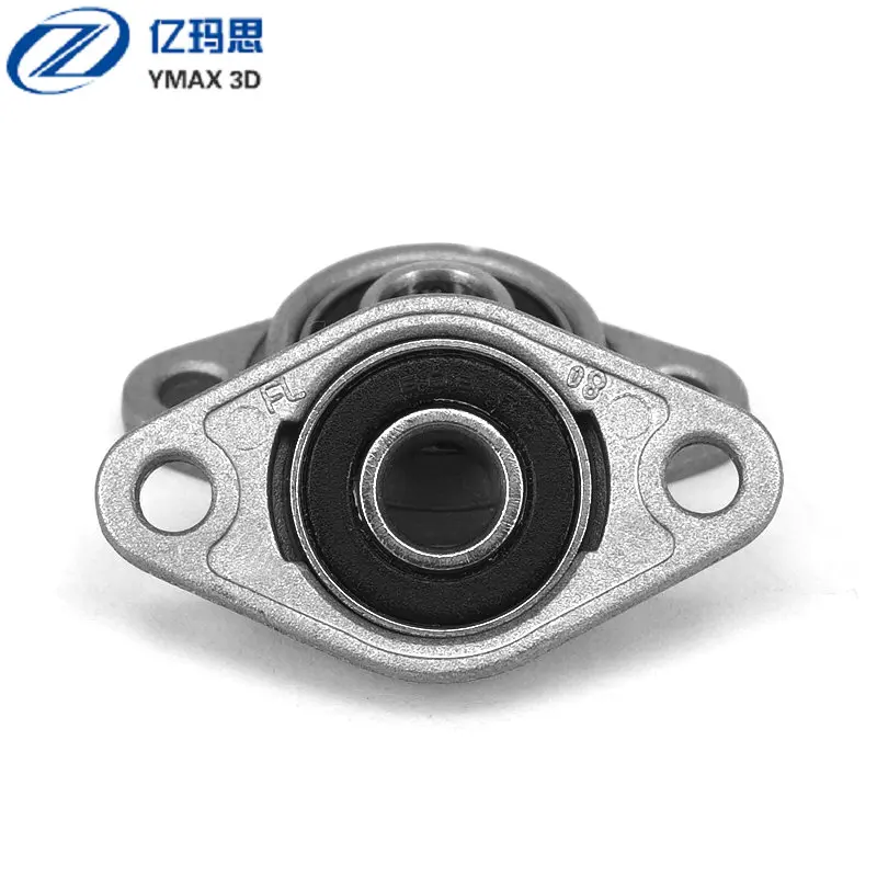 

2pcs Horizontal KFL08 Bearing Bracket For Trapezoidal T8 Lead Screw 3D Printers Parts Mounted Stand Part Stainless Steel Support
