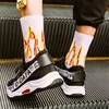 New Winter Men Fashion Flame Pattern Hip Hop Funny Socks Jacquard Harajuku Fire Socks Street Skateboard Cotton Meias Streetwear ► Photo 2/6