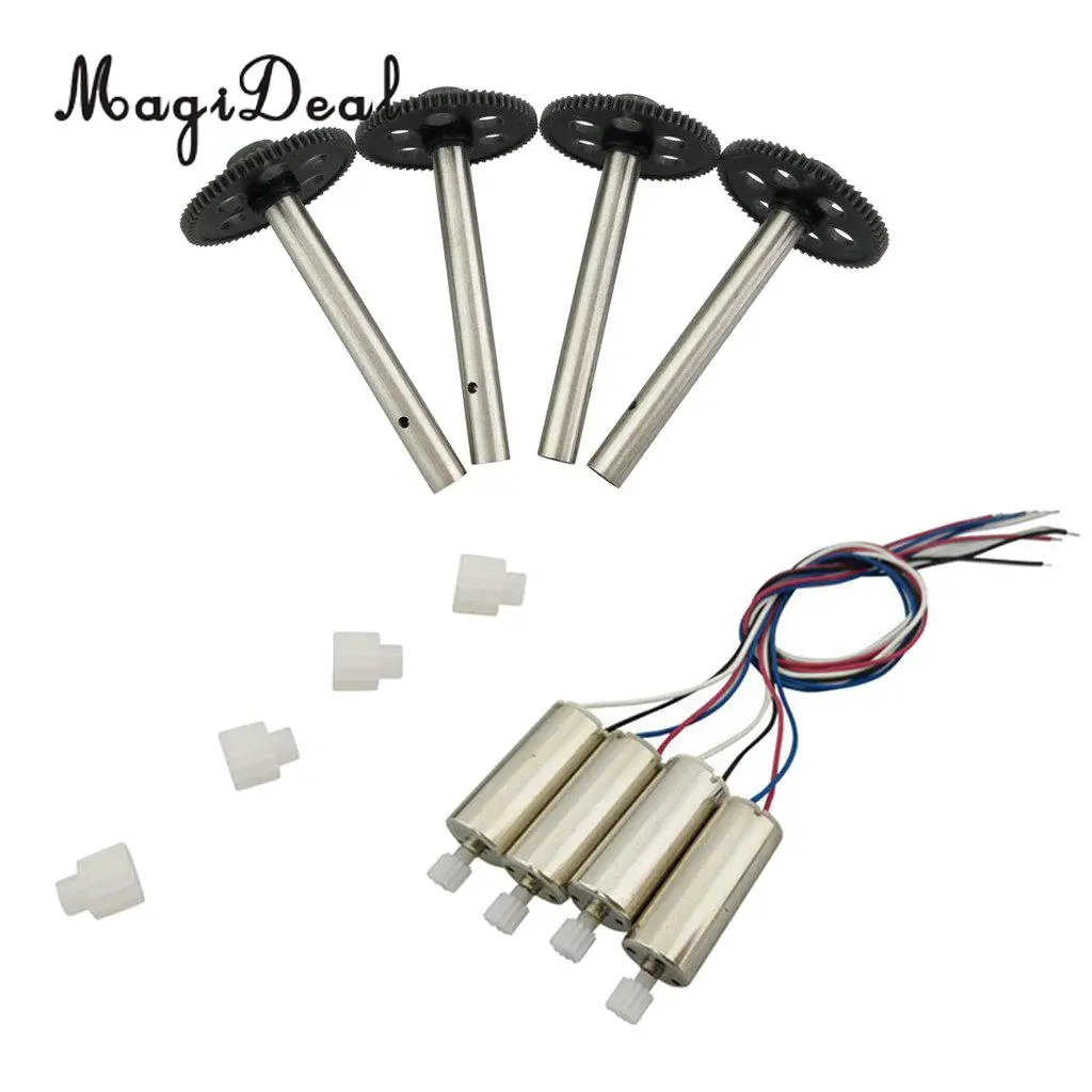 MagiDeal Durable Quadcopter Accs Motor Spindle Wheel Gear for JJRC H12C DFD F181 Drone Remote Control Parts