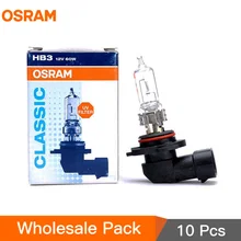 10 шт. OSRAM 9005 HB3 12V 60W P20d 3200K оригинальные линейные лампы галогенные фары авто лампы OEM качество Сделано в США