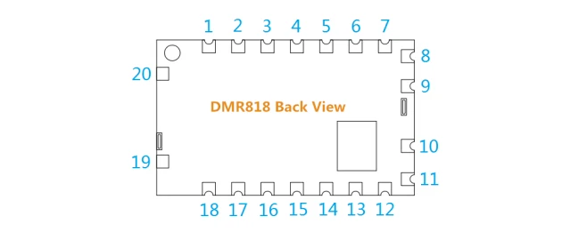 2 шт./лот DMR818 AMBE цифровое мобильное радио UHF | VHF 2 Вт 6~ 8 км DMR wakie talkie трансивер