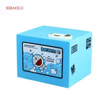 Electric Music Cartoon Doraemon Baymax Money Box Coin Piggy Bank Stealing for Saving Money Fun Super Popular Kid Christmas Gift