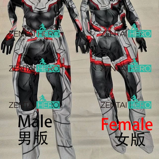 Custom Made High Quality Avengers 4 Cosplay Costumes 3D Print Lycra 2019 Avengers Endgame Film Quantum Realm Team Bodysuits