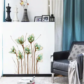 

Beautiful 3d Flower Stickers Muraux Waterproof Bathroom Glass Decor diy Creative Furniture Floral Wall Sticker Door Posters W181