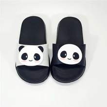 KINE PANDA Little Kids Slippers Girls Boys Toddler Baby Slippers Children Cartoon Panda Indoor Garden Shoes 3 4 5 6 8 Years Old
