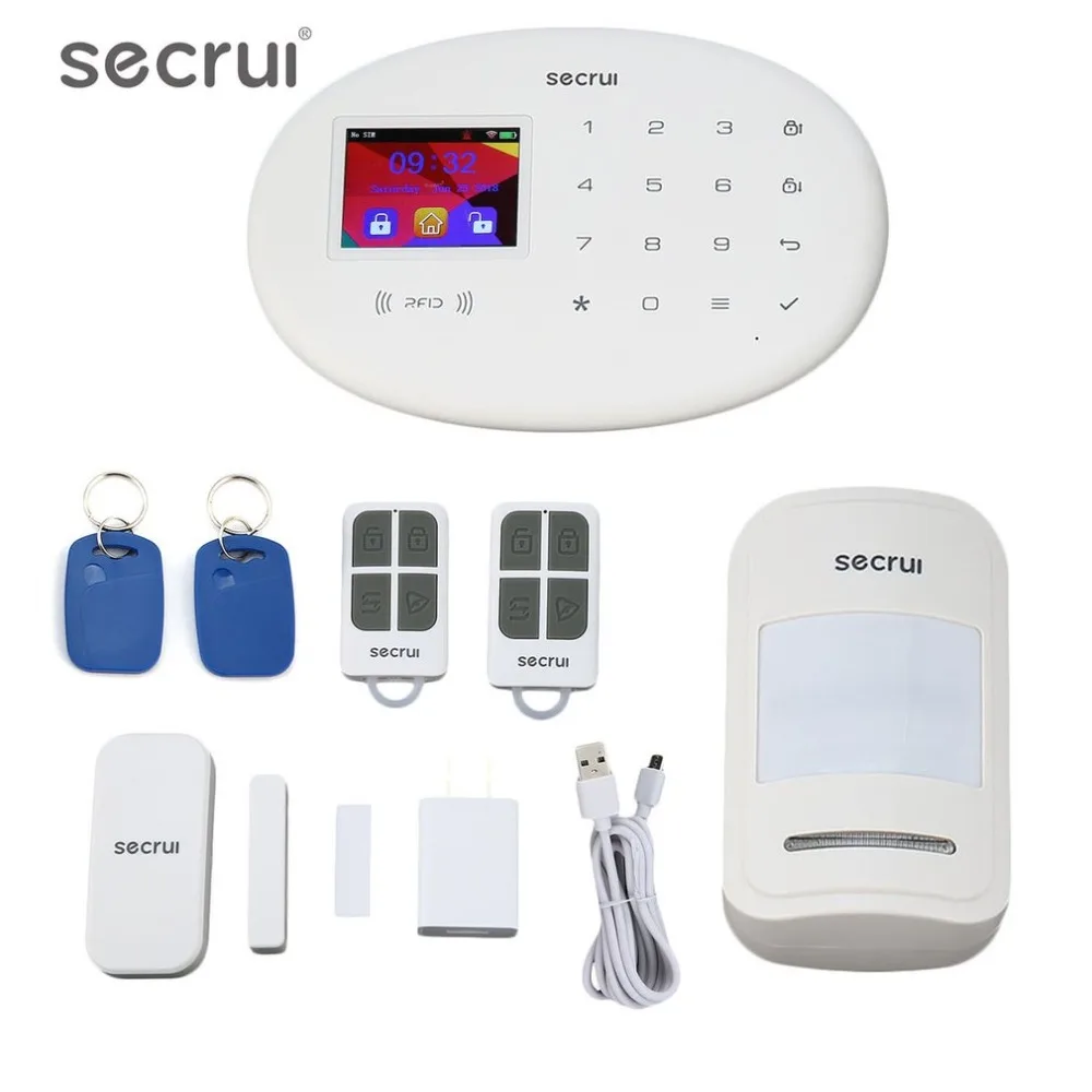 

W20 TFT Color Screen GSM Alarm System Wireless Detector Digital Dual Core Technology Infrared Detector Import Sensors