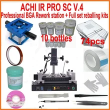 ACHI ir-pro SC V4 BGA паяльная станция+ профессиональный 90 мм 74 шт. трафареты bga-комплект припой мяч 20 подарок