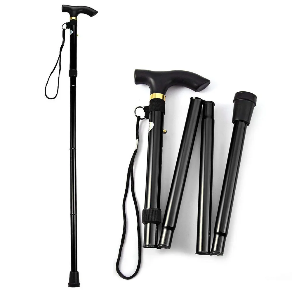 T handleTrekking Poles Climbing Hiking Stick Aluminum Alloy Metal