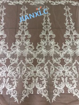 

Wholesale good quality JIANXI.C-7905 guipure cord lace fabric embroidered lace fabric for nice dress