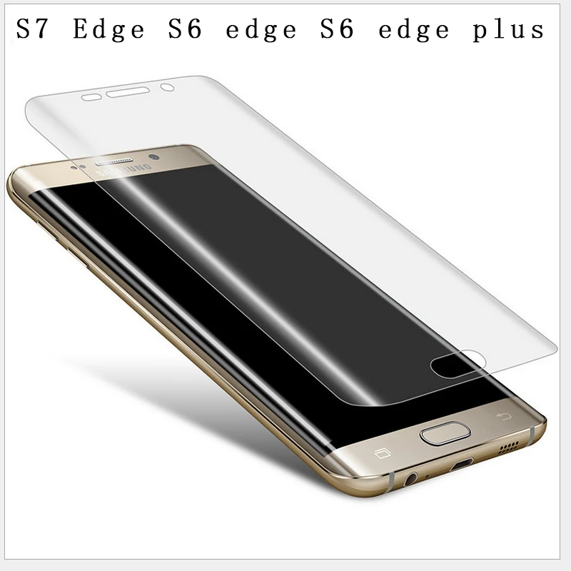 S7 Edge 3D Curved Cambered Full Coverage Soft PET Film Screen Protector For Samsung Galaxy S7 S7 Edge S6 Edge case film