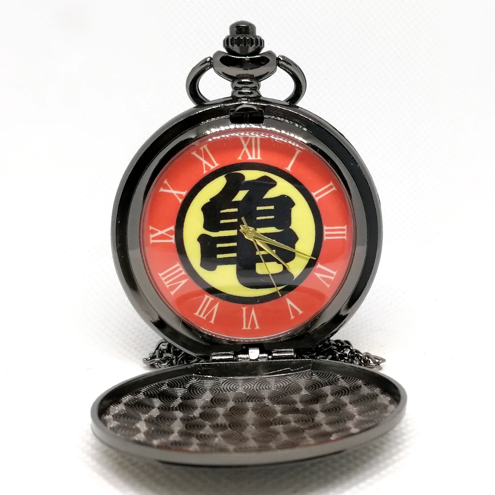 Ретро черепаха Жемчуг дракона GT Kamehameha японская манга кварцевые карманные часы аналоговый кулон ожерелье мужские и женские часы цепочка подарок