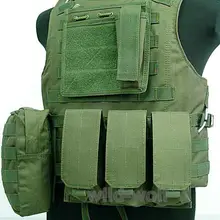 Открытый Тактический Военный полицейский страйкбол Molle Plate Carrier боевой жилет зеленый