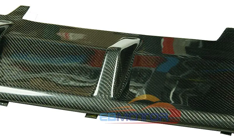Real Carbon Fiber R-Line Style Rear Bumper Lip Diffuser Spoiler For Volkswagen CC 4Door Dual Side Dual Exhaust Sedan 2012UP