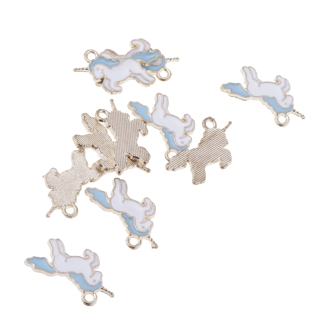 MagiDeal 40Pcs Unicorn Charms Pendant Findings Beads Jewelry Making Crafts