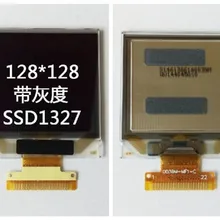 NoEnName_Null 1,46 дюймов 22 P SPI белый OLED Экран SSD1327 Водительская подушка безопасности 128*128 I2C Интерфейс