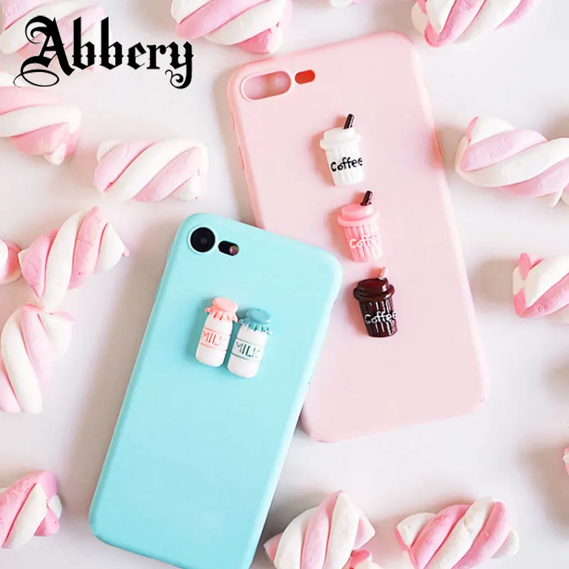 3D молочный Кофе Милые бутылки мягкий чехол для samsung Galaxy A6 A8 Plus 2018 J3 J5 J7 2017 J310 J510 J710