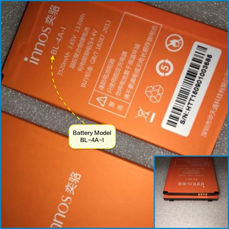 

Battery suitable for Innos Mobile with Battery Model BL-4A-I