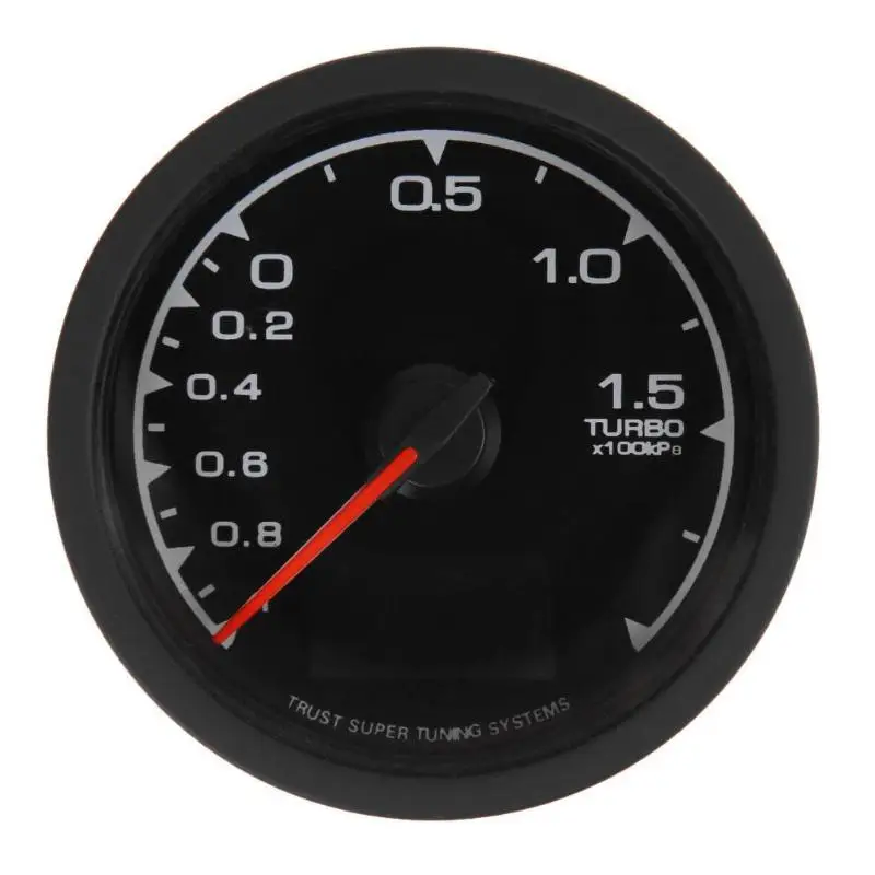 1 шт. турбо Boost Gauge 62 мм/2,5 дюйма 7 светлый цветной ЖК-дисплей Автомобильный авто турбо Boost Gauge с измерителем напряжения