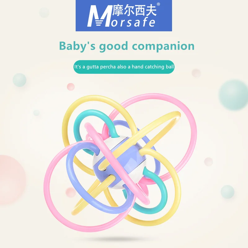 0-12 Months Baby Teethers Toy bebes Ball Rattles Develop Intelligence kids Toys Plastic Hand Bell Rattle | Мать и ребенок