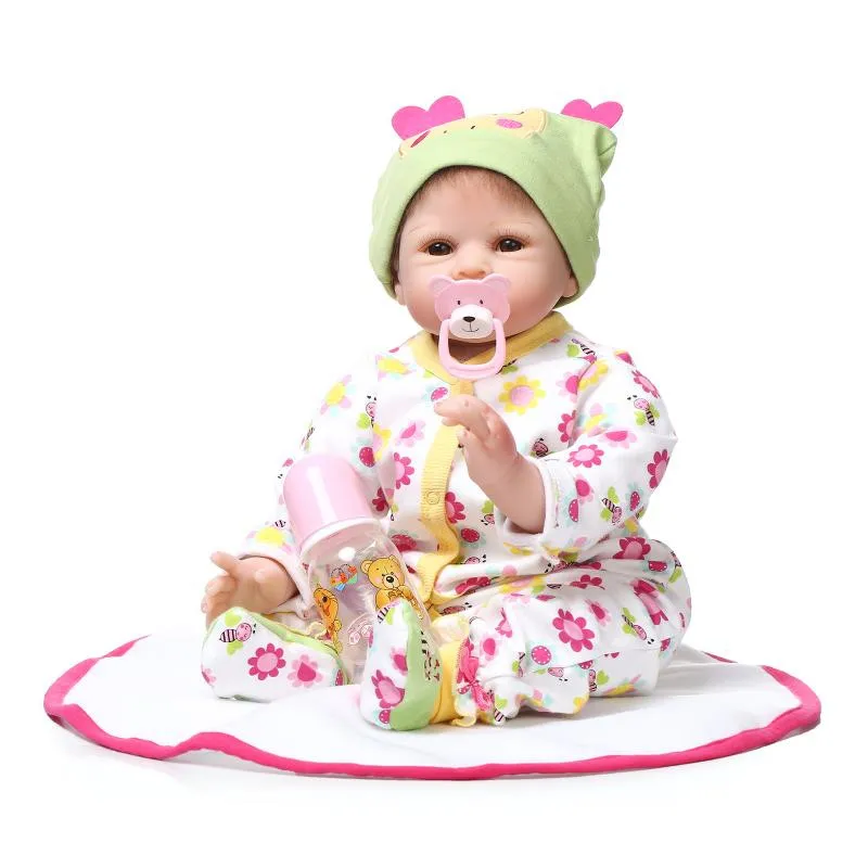 

lifelike silicone reborn baby doll kawaii accompany newborn babies sleeping doll Children Christmas birthday gift brinquedos toy