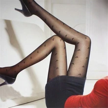 2019 Summer Women Sexy Pantyhose Tights Stockings Step Foot Seamless Ladies Fishnet Mesh Print Collant Nylon