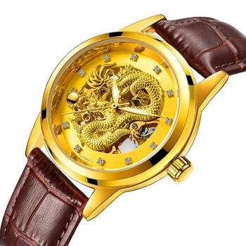 

2019 Langley Top Brand Men Mechanical Wristwatches Automatic Luxury Men Dragon Waterproof Watch Reloj mecanico de los hombres