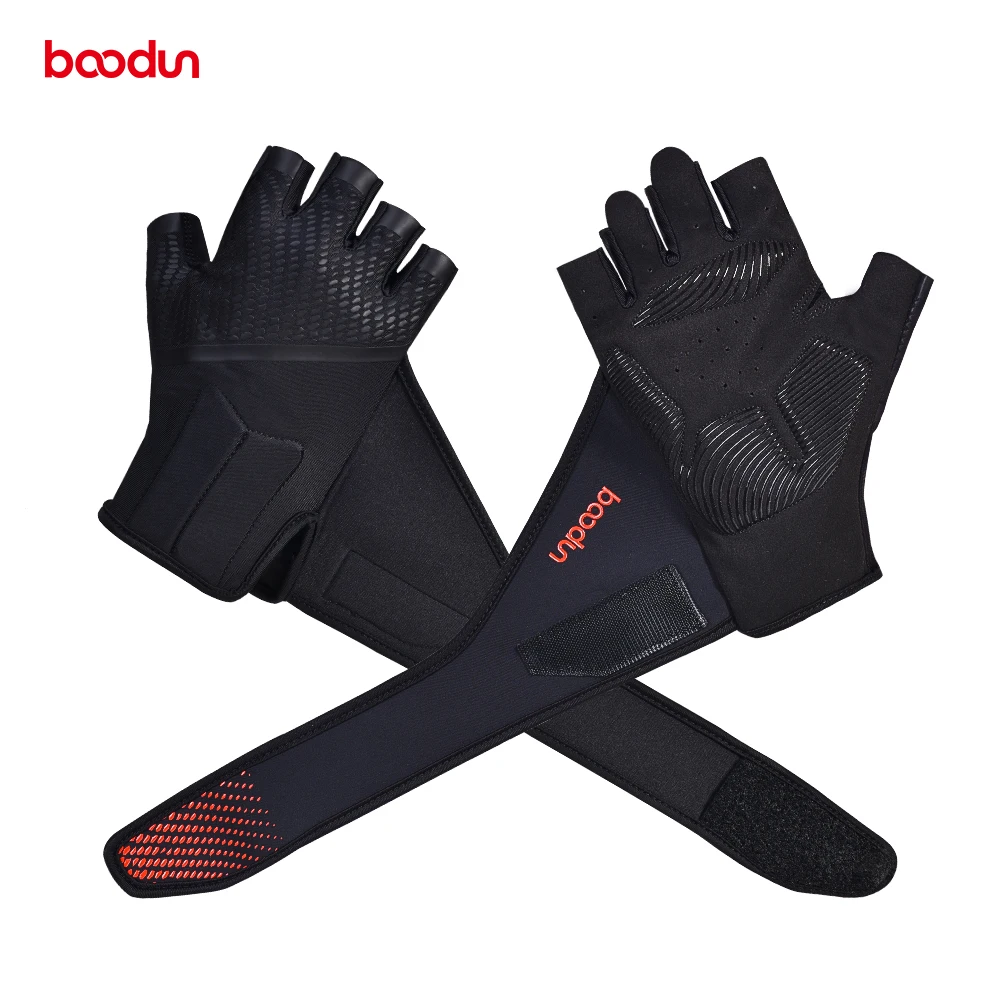 Men Women Gym Gloves Shockproof Bodybuilding Weight Lifting Gloves Crossfit Fitness Training Gloves with Lengthen Wrist Straps