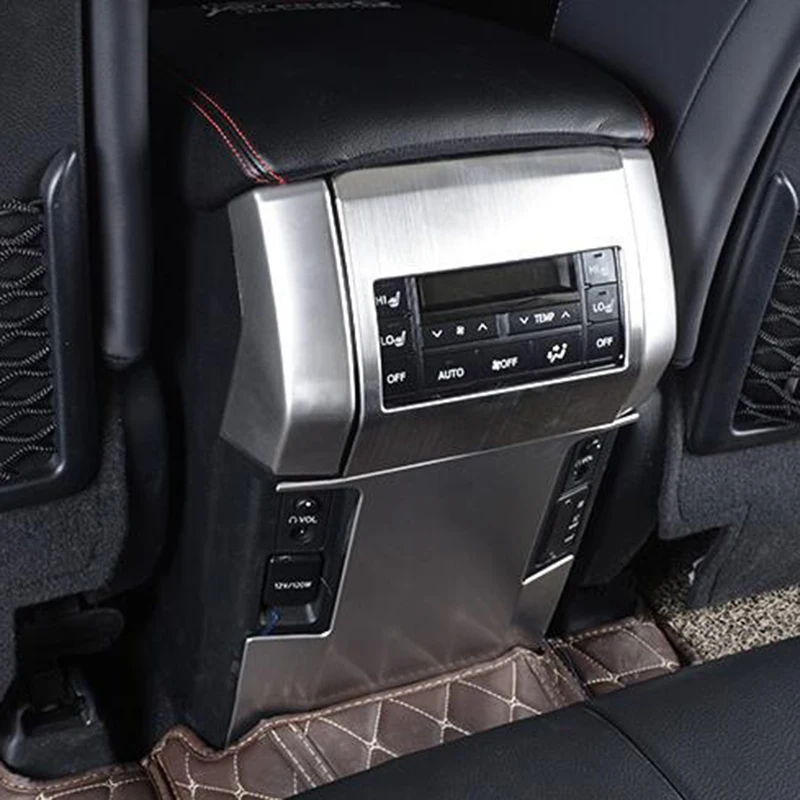 Для Toyota Land Cruiser Prado FJ150 2010 2018 подлокотник из нержавеющей стали Задняя накладка для