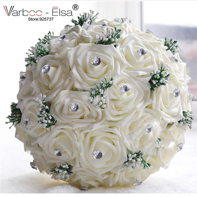 26 Beautiful Large Crystal Wedding Bouquets All Handmade Bridal ...