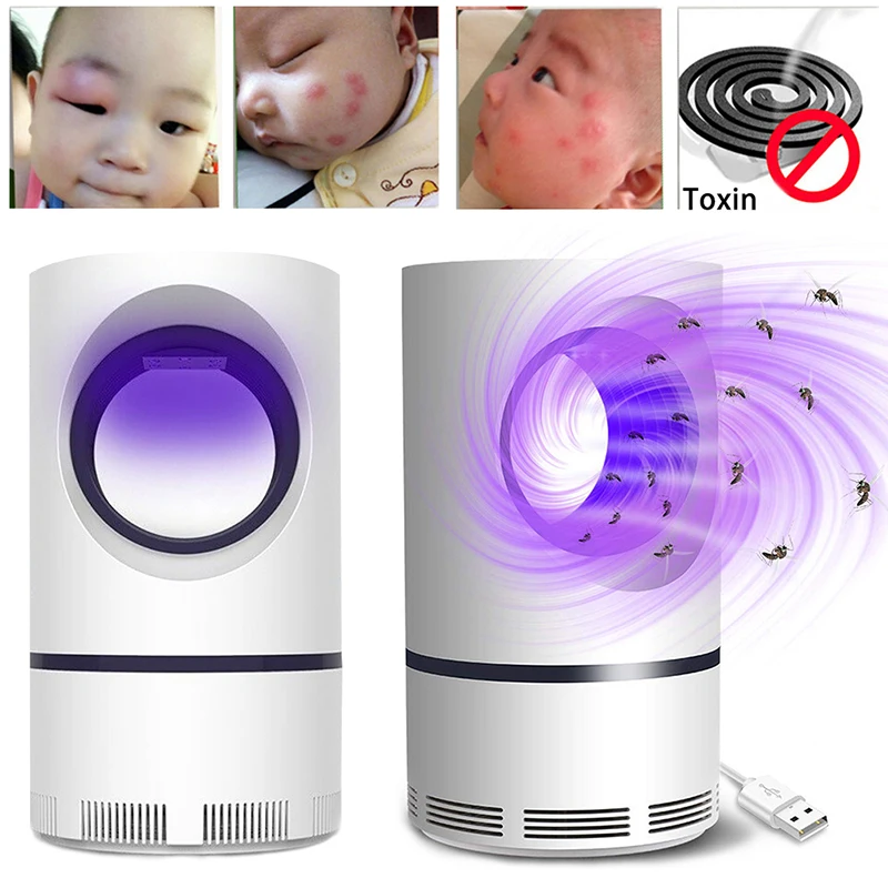 New Low-voltage Ultraviolet Light USB Mosquito Killer Lamp Safe Energy Power Saving Efficient Photocatalytic Anti Mosquito Light