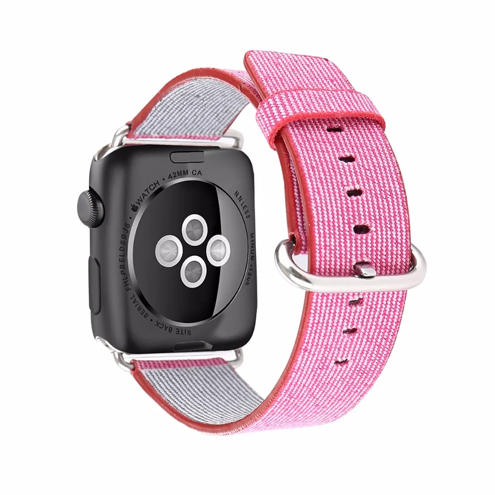 Высококачественный дышащий нейлоновый ремешок для часов cartier Apple из натуральной